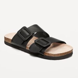 🆕 Old Navy | Double-Strap Earth Sandal in Black Size 9